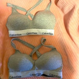 Calvin Klein Sports Bras Size Medium! One bra had the tag cut off. Lightly worn